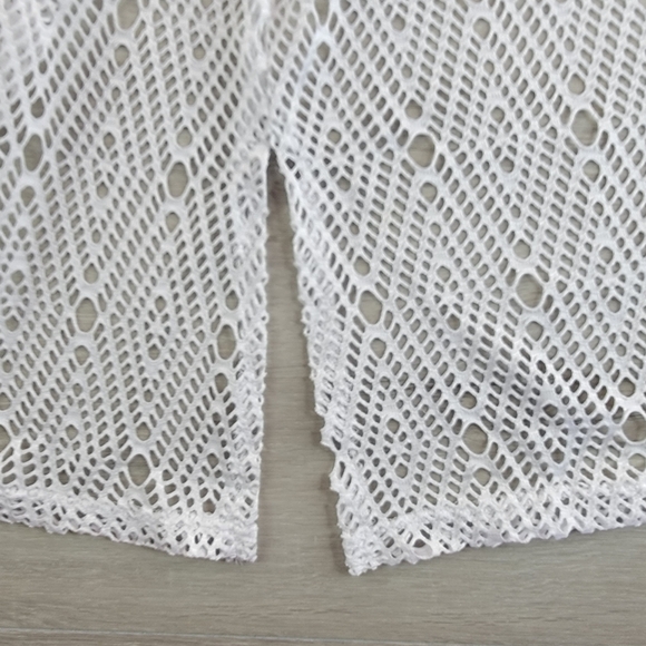 Arizona Jean Co Womens Medium Swimsuit Beach Cover Up White Pink Tassels… - Picture 5 of 7